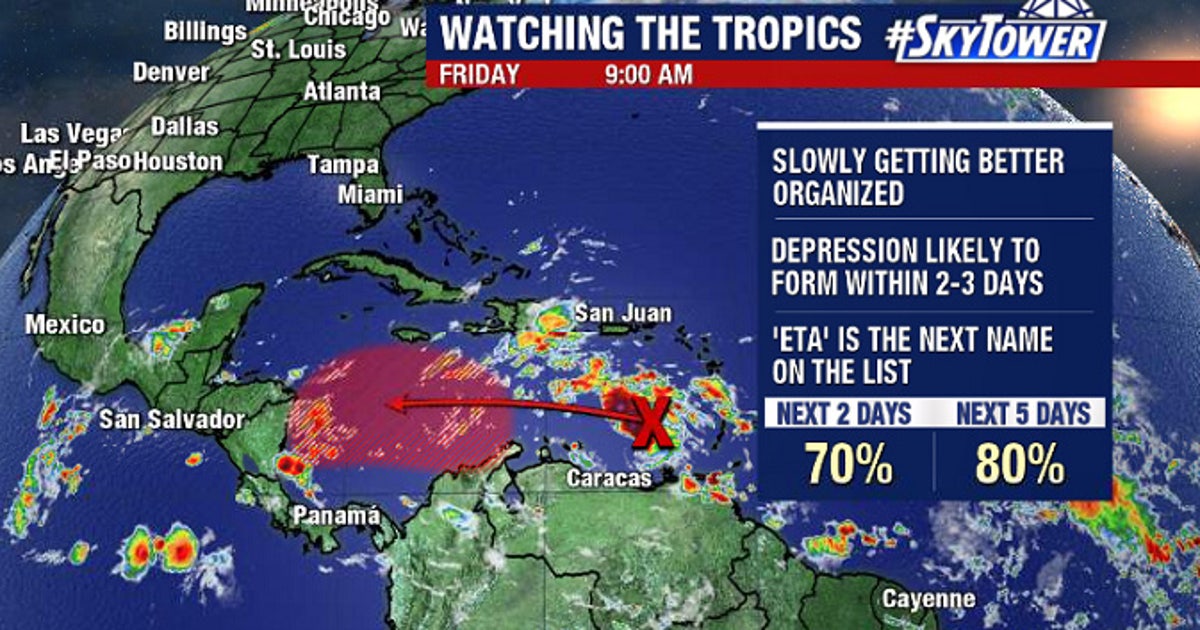 Not done yet: NHC predicts new tropical depression in Caribbean | FOX ...