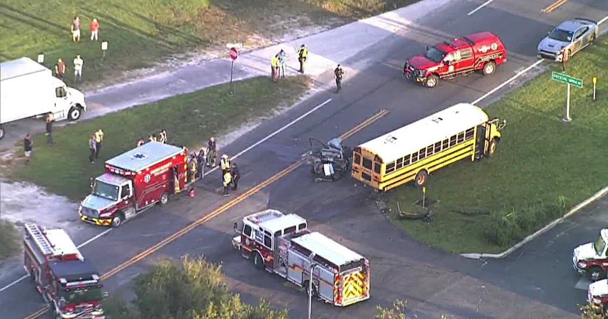 Vehicle crashes into Pasco County school bus; no students injured | FOX ...