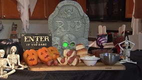 Stuffed Jack-O'-Lanterns and zombie fingers recipe