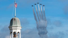 U.S. Air Force Thunderbirds fly over Walt Disney World