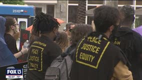 'MAGA' demonstrator rips Nazi flag; BLM demonstrators march in silence in downtown St. Pete