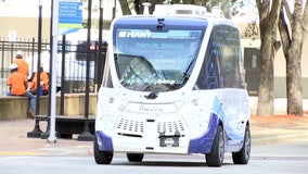 HART's driverless shuttle hits the road in downtown Tampa