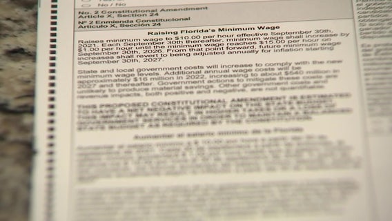 Florida Amendment 2 explained: Minimum wage hike