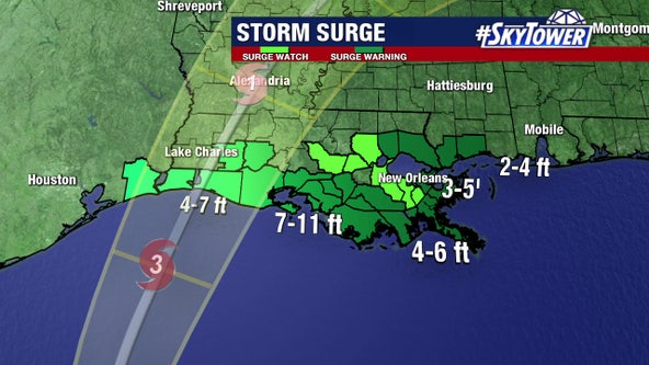 Hurricane Delta again a Category 3, heading for Louisiana
