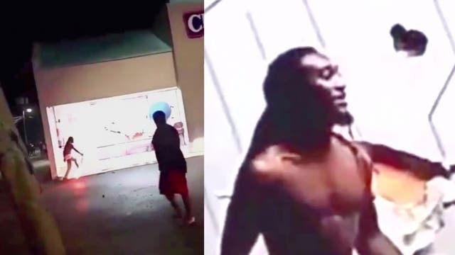Father and son accused in robbery after son allegedly set Champs Sports on fire