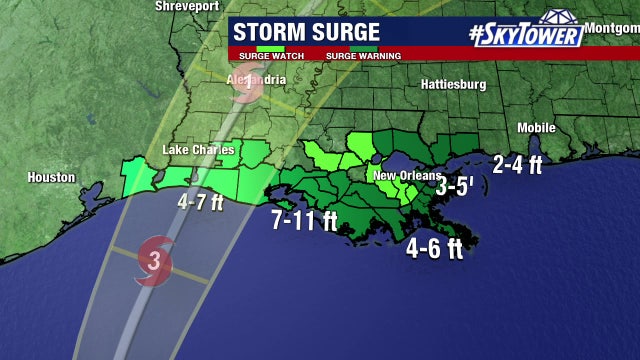 Hurricane Delta again a Category 3, heading for Louisiana