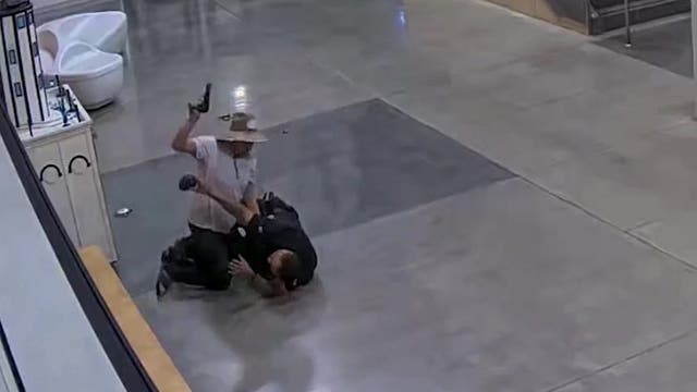 Authorities release video showing disturbing attack on LAPD officer inside Harbor Station