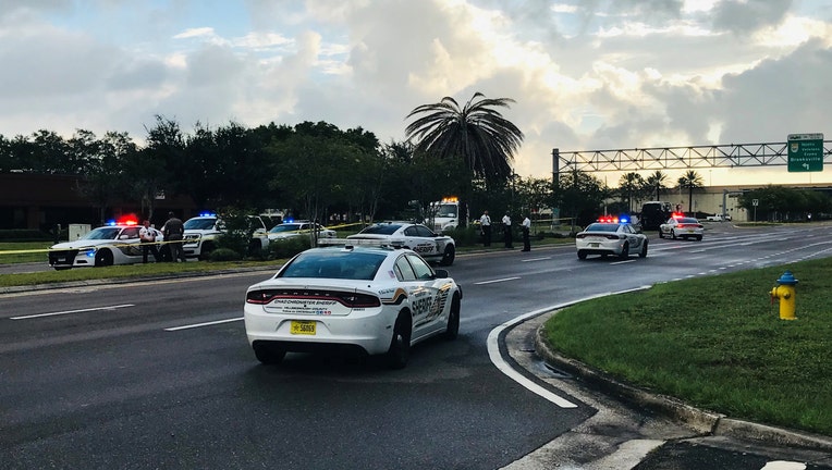 Deputy cars on highway