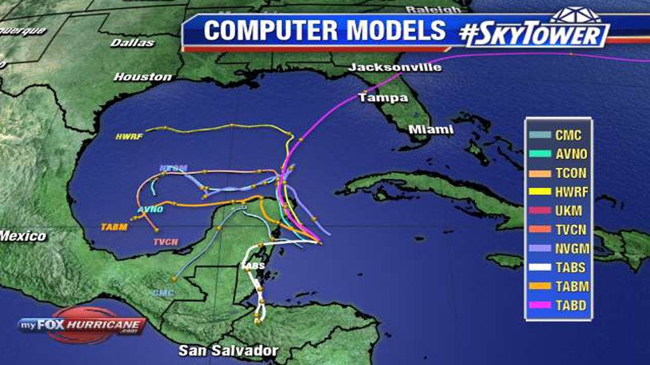 Tropical Storm Gamma models 
