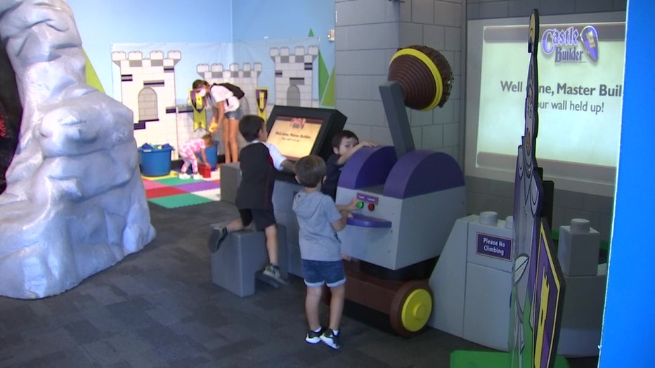 Castle exhibit at Glazer Children's Museum