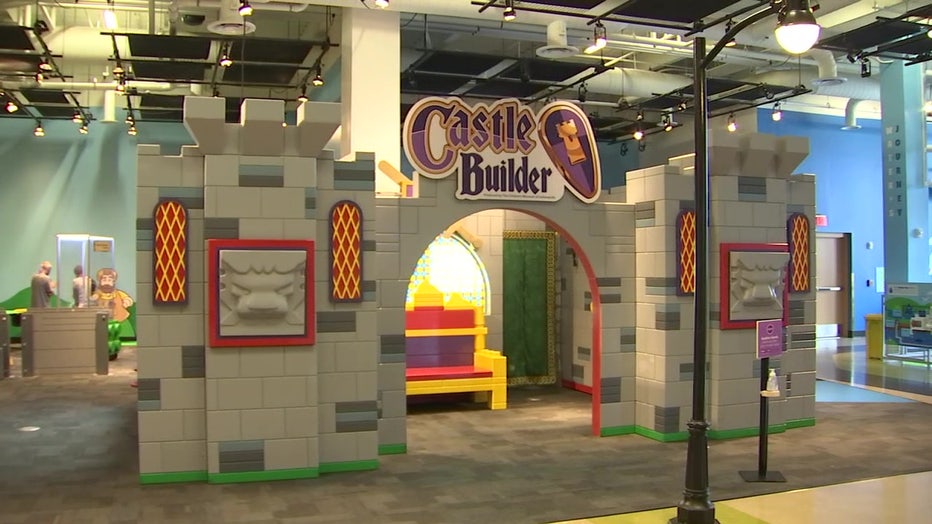 Castle exhibit at Glazer Children's Museum