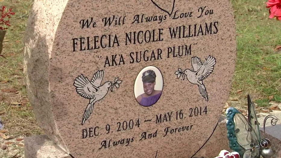 Felecia Williams headstone