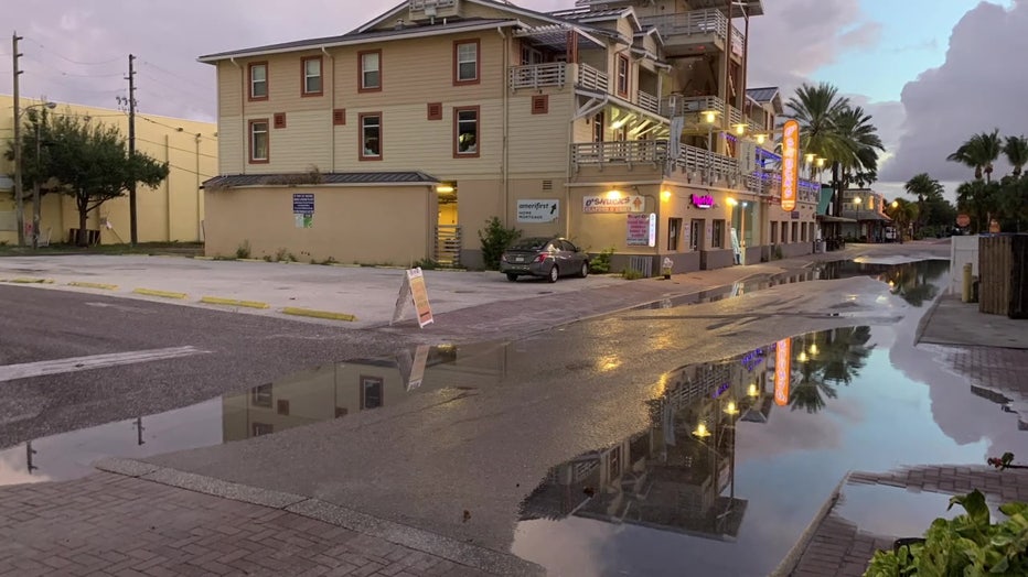 Storm water at John's Pass