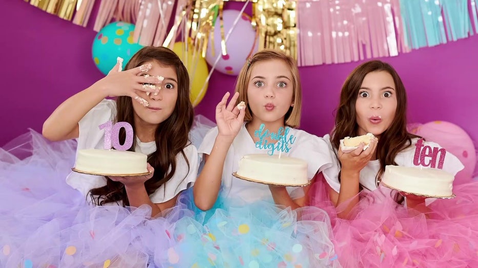 Triplets 10th birthday photo shoot