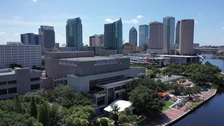 aerial view of downtown Tampa