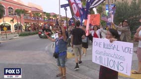 Trump supporters come together in Clearwater to hold a vigil