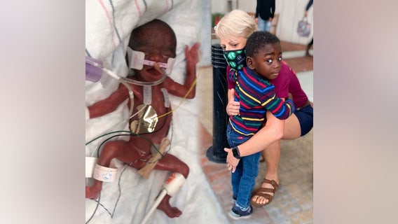 Graduation parade marks milestone for Georgia 'miracle baby'