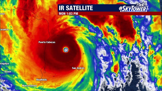 Hurricane Iota powers up to Category 5 as new threat to Central America