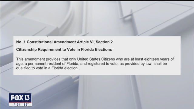 Amendment 1 approved by 80% of Florida voters