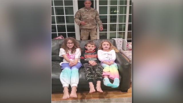 Military police commander returns from deployment to surprise family on Thanksgiving