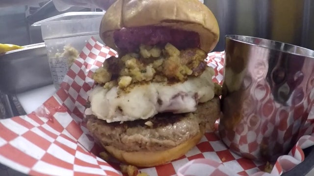 'Stuffing your face burger’ takes Thanksgiving dinner off the plate and onto a bun