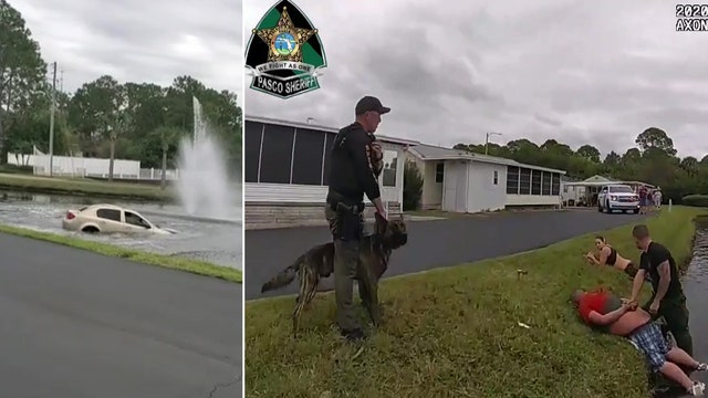 Children rescued from sinking car after suspect flees Pasco deputies, crashes into water