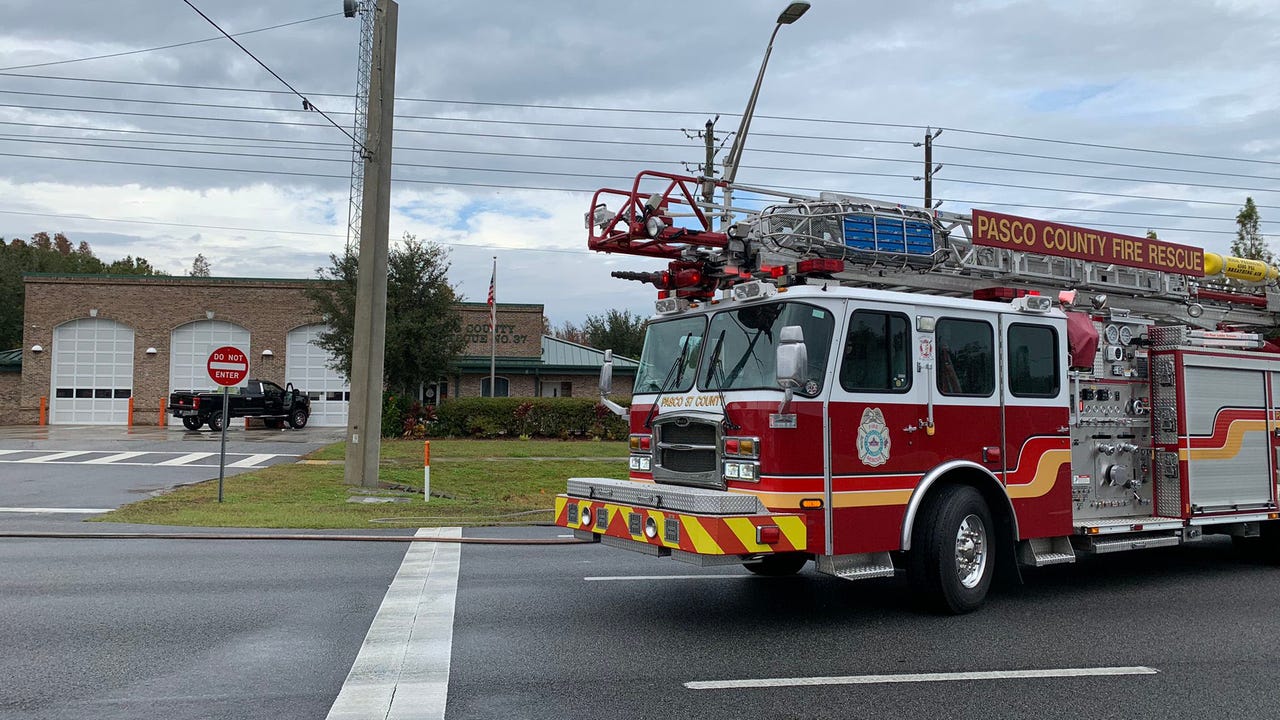 FHP: Woman suffers medical emergency, crashes into Land O'Lakes fire