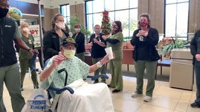 World War II veteran beats COVID-19 in time for his 104th birthday