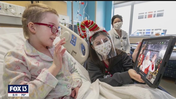Johns Hopkins All Children's Hospital makes Christmas extra merry for its littlest patients