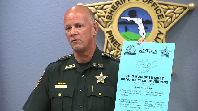 Pinellas sheriff deploying deputies to remind businesses to follow mask requirement, social distancing