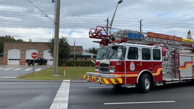 FHP: Woman suffers medical emergency, crashes into Land O'Lakes fire station causing gas leak