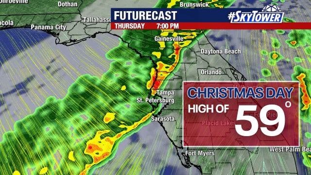 Christmas Eve storms will bring coldest Christmas Day in 25 years