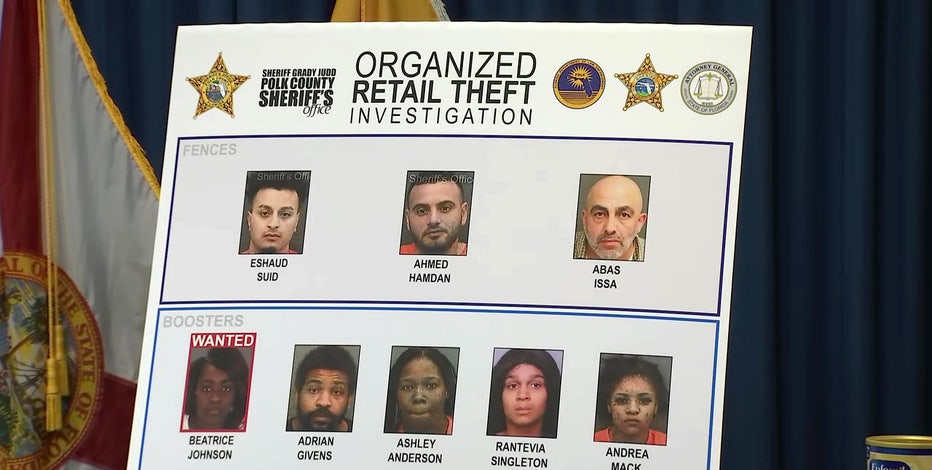 8 Florida suspects charged with reselling nearly 85K in stolen