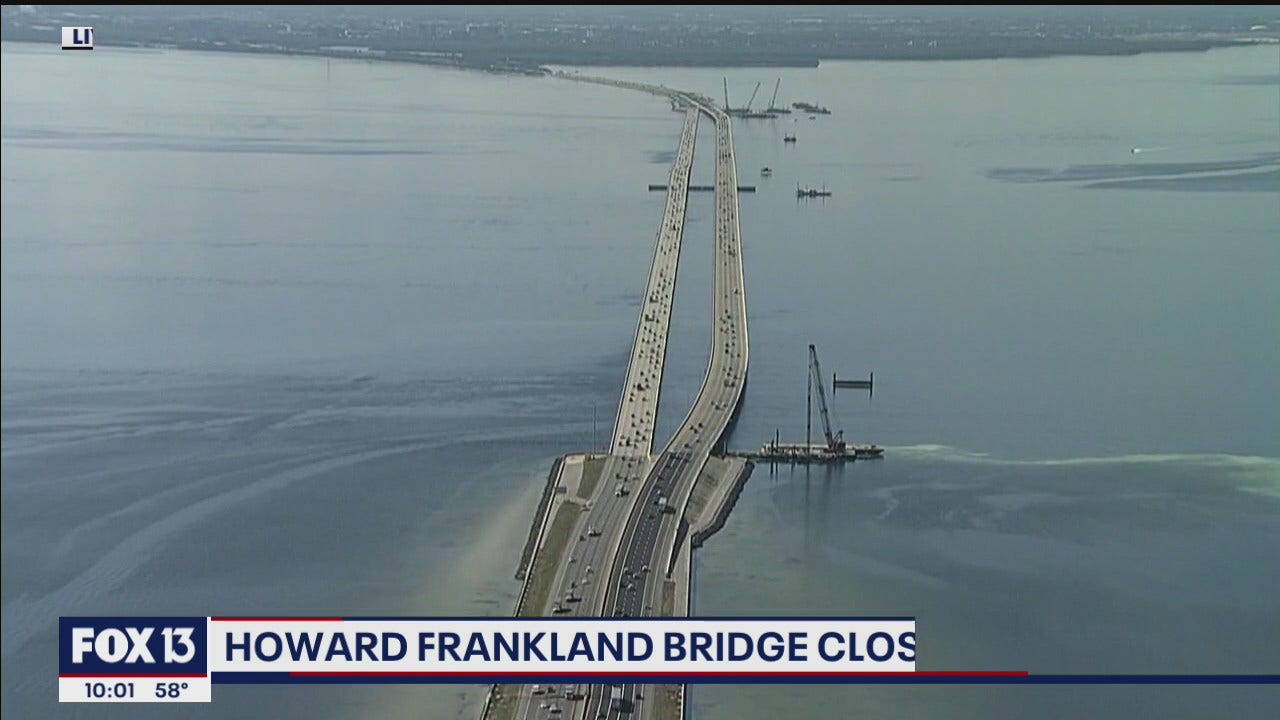 Howard Frankland Bridge closed for major infrastructure project
