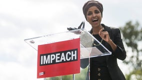 Rep. Omar unveils articles of impeachment for President Trump