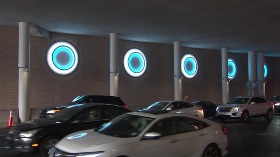 Tampa's Channelside Drive tunnel gets artsy new glow