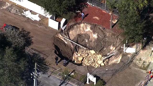 Massive sinkhole near New Port Richey restaurant reopens three months later