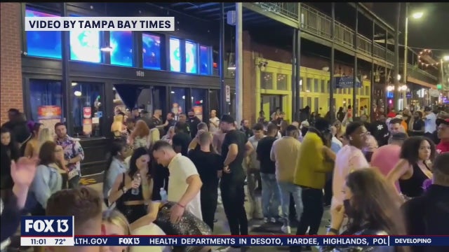 Packed bars, streets in Ybor City shine light on rising number of COVID-19 cases