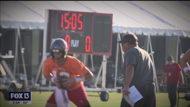 Bucs QB Coach Clyde Christensen is truly Clyde 'The Guide'