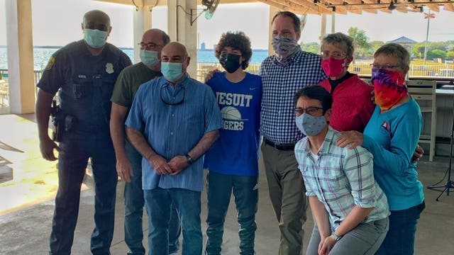 Teen who survived Labor Day lightning strike meets good Samaritans who saved his life