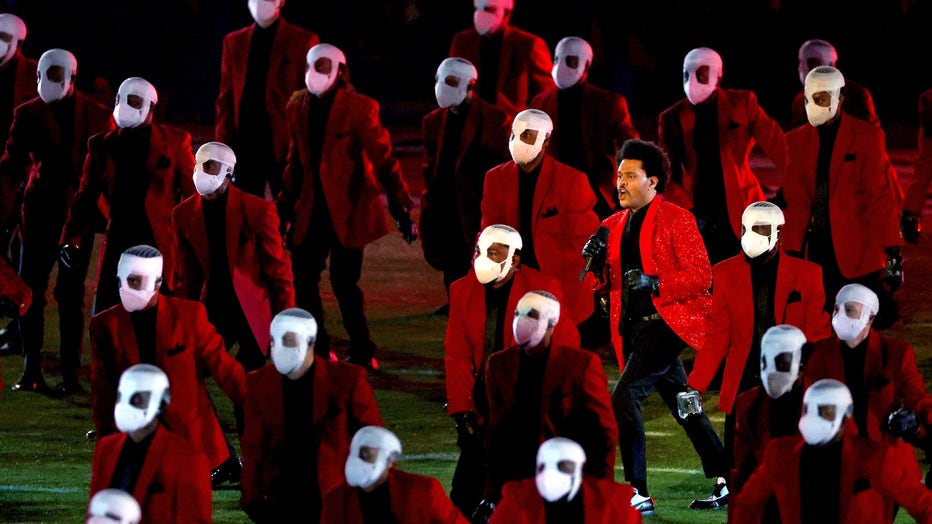 What The Weeknd wore at the Super Bowl halftime show