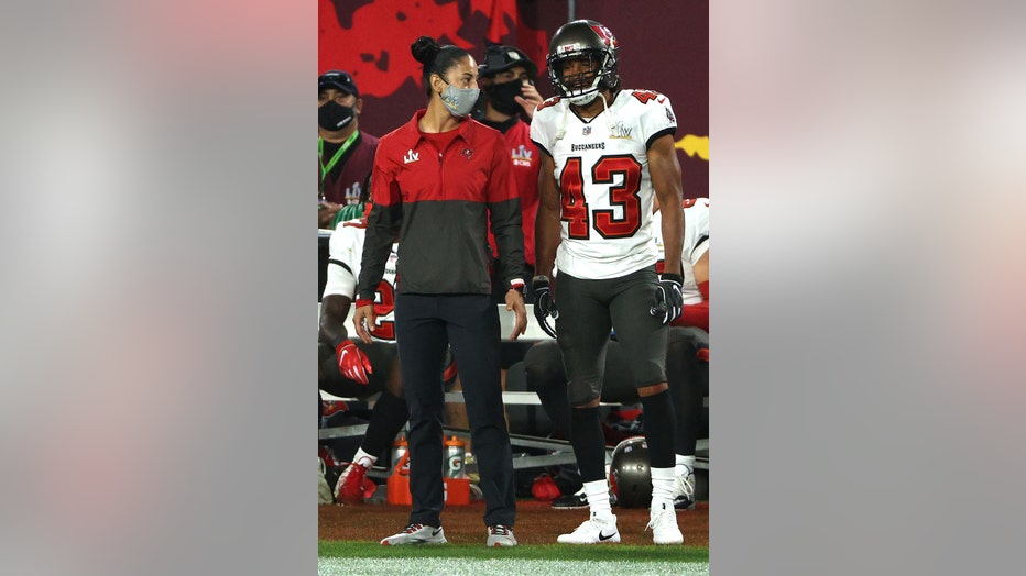 Tampa Bay Buccaneers' female coaches speak out about making history at  Super Bowl - ABC News