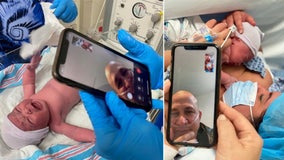 BayCare staff livestream baby's birth so new dad can watch