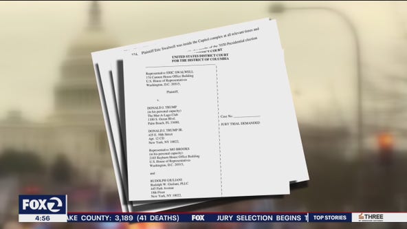 'Wholly responsible:' Rep. Swalwell sues Donald Trump for inciting Capitol riot