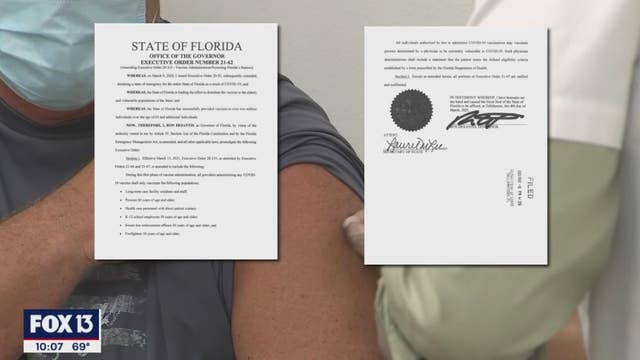 Starting on Monday, COVID-19 eligibility lowers to age 60 and above in Florida