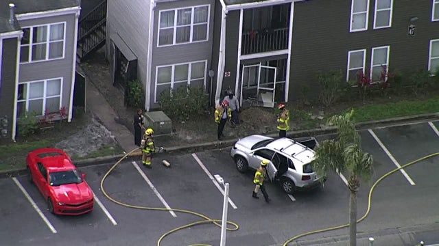 University-area apartments evacuated after crash causes gas leak