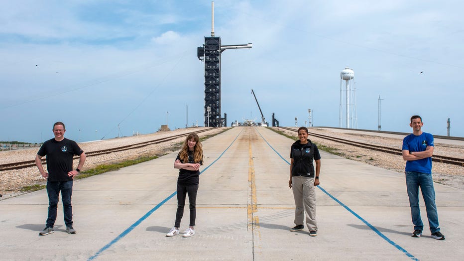Inspiration4 Crew at Historic Launchpad 39A - Image provided by SpaceX