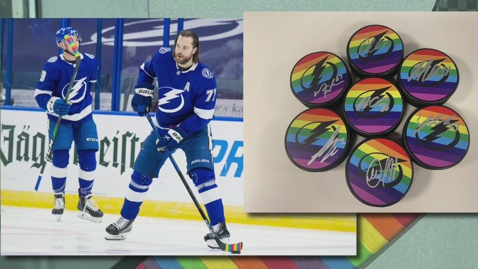 Hockey is for Everyone: Lightning trade bolts for rainbows on Pride Night