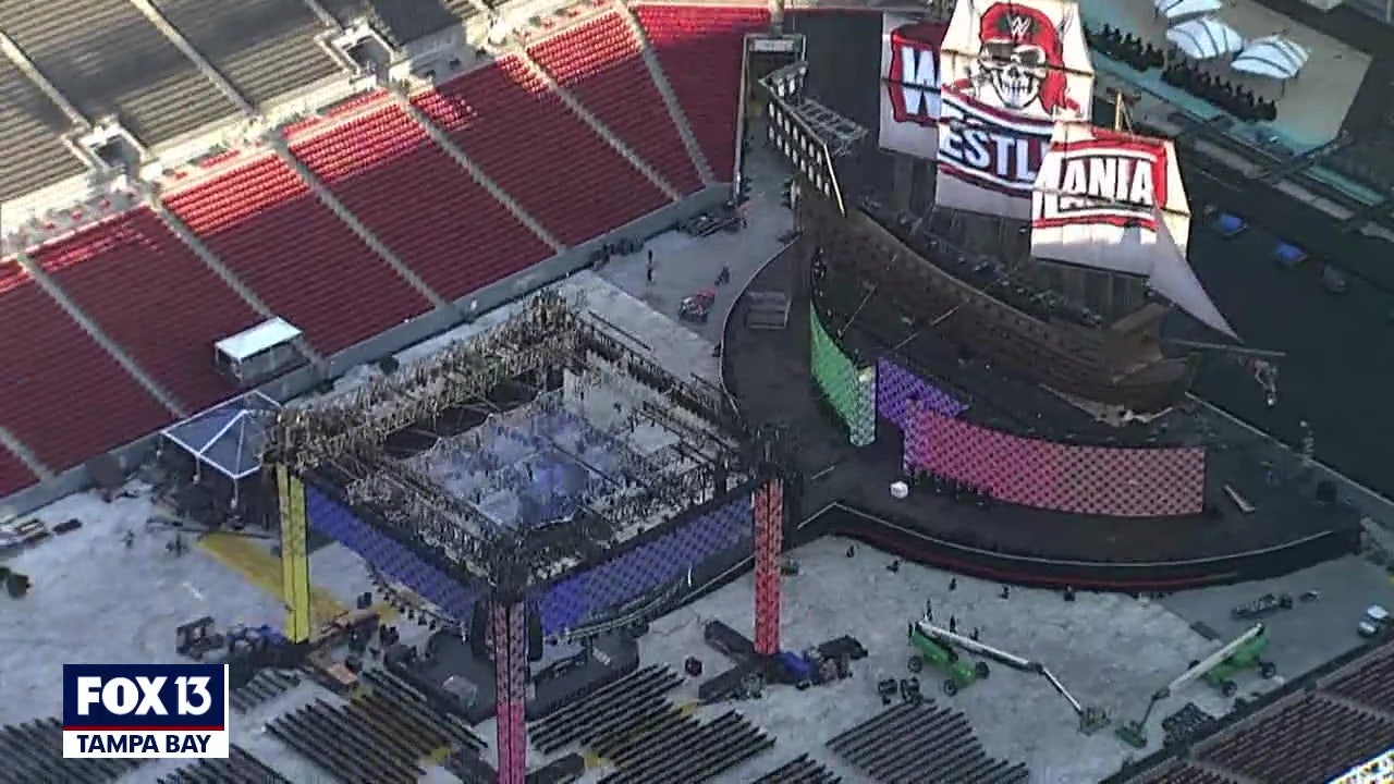 Preview: Wrestlemania 37 stage at Raymond James Stadium