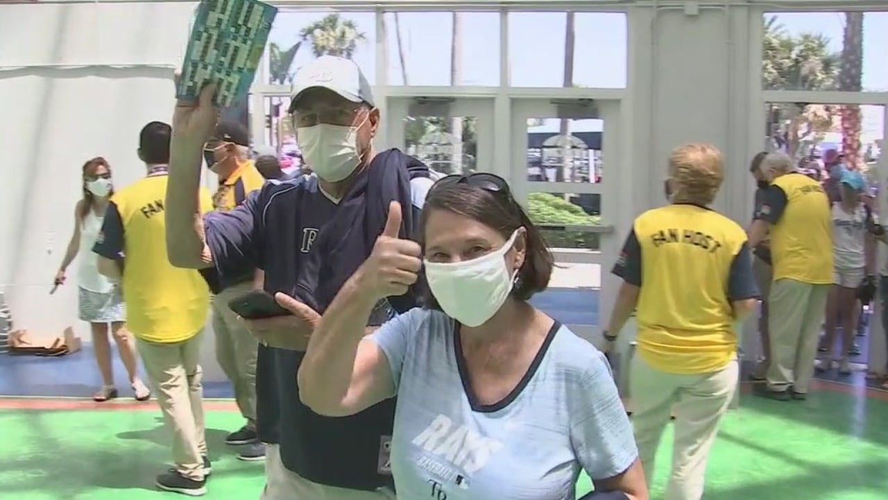 Rays superfan returns to Tropicana Field after COVID kept her out